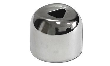 Наконечник штампованный (СПС) прямой 90° на трубу Ø25 мм, для поручня Ø38.1 мм, полированный, нержавеющий, AISI 304, k071 купить в Самаре