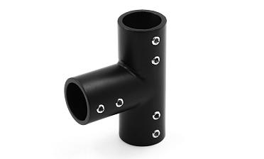 Соединитель-тройник для трубы 19 мм, нержавеющая сталь AISI 304, черная t902 BZn купить в Самаре