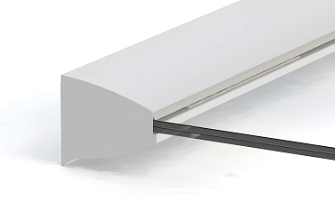 Комплект профиля козырькового анодированного, для стекла 20 мм (10+10 мм), 3000 мм  k300-20-3000 купить в Самаре
