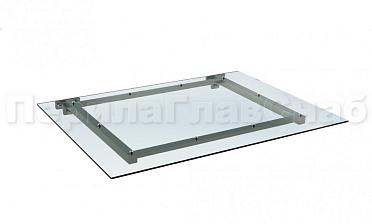 Козырек из поликарбоната на прямом каркасе купить в Самаре