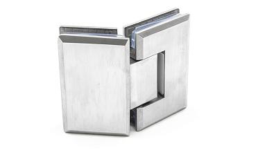 Петля для душевой стекло-стекло 90х55 мм, 135°, нержавеющая сталь AISI 304, шлифованная t302 SSS купить в Самаре