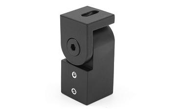 Держатель труба-стена, регулируемый, Ø19 мм, нерж., черный t908 BL купить в Самаре