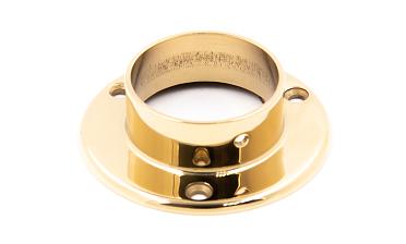 Фланец для трубы Ø50.8 мм, Ø90х3 мм, полированный, литой, золото k022-88 купить в Самаре