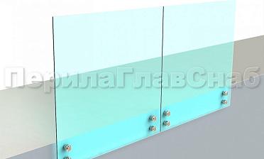 Ограждение без поручня на точечном креплении купить в Самаре