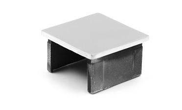 Заглушка для поручня с пазом 40x40 мм, полированная, хром (AISI 304) k547 купить в Самаре