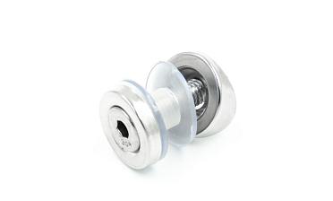 Стеклодержатель точечный для трубы Ø38.1 мм, штампованный, полированный (AISI 304) k074 купить в Самаре