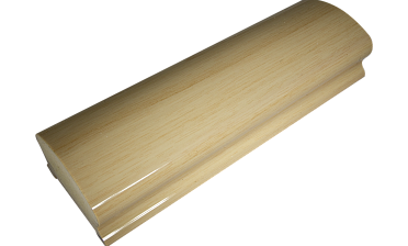 Пластиковый поручень фигурный текстурный, цвет беленый дуб, длина 4м k899-3  купить в Самаре