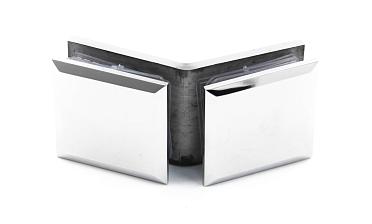 Коннектор для душевой стекло-стекло 135°, нержавеющая сталь AISI 304, полированная t736 PSS купить в Самаре