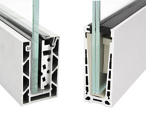 Алюминиевый профиль для стекла зажимной купить в Самаре