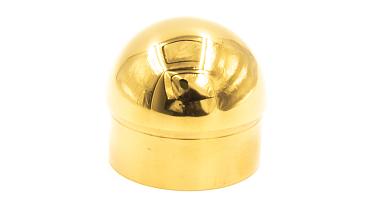 Заглушка для трубы Ø50.8х1.45 мм сферическая литая золотая k092-88 купить в Самаре