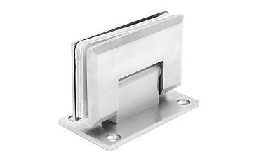 Петля для душевой кабины стена-стекло 90° 90х55 мм AISI 304, шлифованная  t301 SSS купить в Самаре