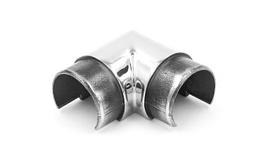 Отвод поручня 90°, с вставками для трубы Ø42.4 мм, полир., (AISI 304) k230-2 купить в Самаре