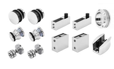 Комплект раздвижной системы для стеклянной душевой, нержавеющая сталь AISI 304, полированная t401 PSS купить в Самаре