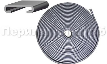 Поручень ПВХ пластиковый, цвет серый, на полосу 40х4 мм Ф-0681  купить в Самаре