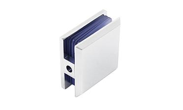 Коннектор для душевой кабины стена-стекло 45х45, цинк, вырез 67, цинк-хром полированный Фt730 PZn купить в Самаре