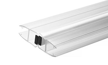 Комплект уплотнителей для стекла в душевую кабину (2 шт.), стекло-стекло 8 мм, с магнитом 180°, 2200 мм t209 купить в Самаре