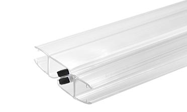 Комплект уплотнителей для стекла в душевую кабину (2 шт.), стекло-стекло 10 мм, с магнитом 90°/180°, 2200 мм t220 купить в Самаре