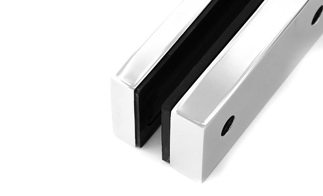 Торцевой стеклодержатель для стекла 12 мм, полированный AISI 304 k178 11