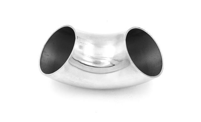 Отвод поручня Ø42.4х90х1.45 мм, 90°, полированный 400 Grit (AISI 201) k346-5 3