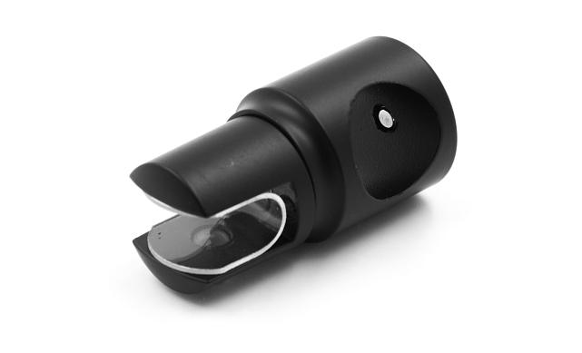 Держатель стекла сквозной, цинк, черный t914 BZn 3