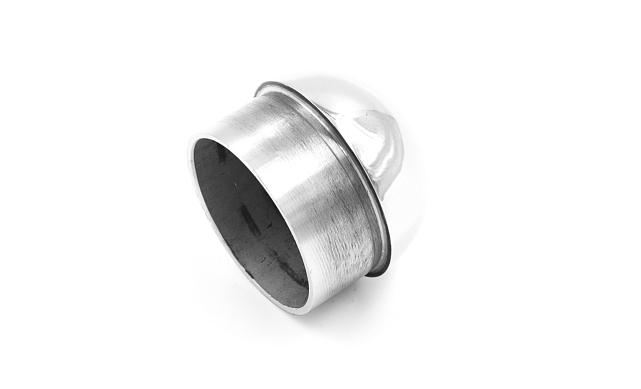 Заглушка литая сферическая на трубу Ø42.4х1.5 мм (AISI 304) полированная k272  3