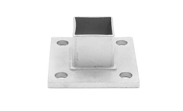 Фланец для трубы 40х40, литой, закладная под стойку, AISI 304 k350 3