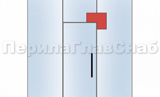 Фитинг угловой большой, под алюминий t160 AL 4