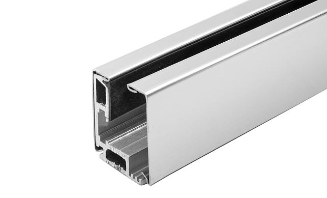 Комплект зажимного профиля для стекла 8-12 мм, полированный, L=3000 мм т40-1 PSS 4