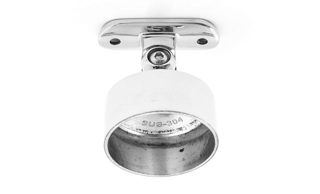 Наконечник шарнирный на стойку Ø50.8 мм, под поручень Ø50.8 мм, наружный, литой, полированный, нержавеющий (AISI 304) k326-4 8