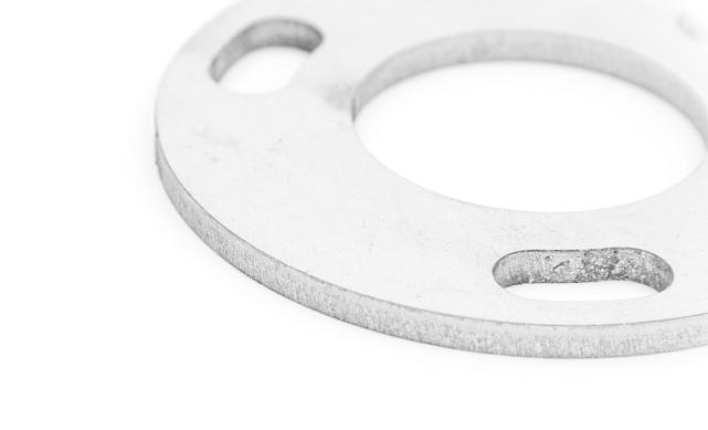 Фланец стойки 42/90 х 5 (4,3) х AISI 304 #200 3 отв х М10 х 20 k116-42-5 3