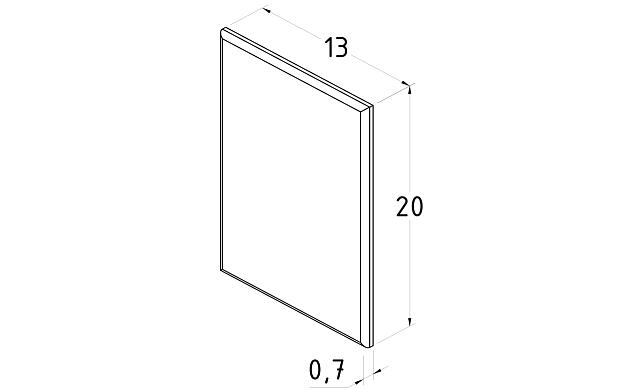 Торцевая заглушка для t756 полированная t757-2 PSS 2
