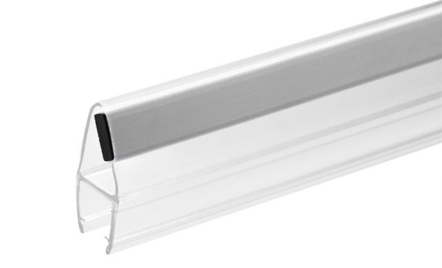 Комплект уплотнителей для стекла в душевую кабину для стекла 8 мм (2 шт.), прозрачный, стекло-стекло, с магнитом 90°/180°, 2200 мм t210-2 3