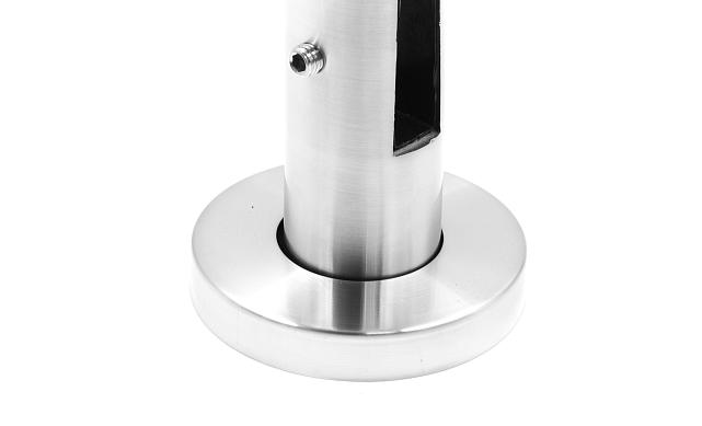 Стеклодержатель литой напольный, круглый Ø50.8х160 мм, шлифованный (aisi 304) Фk276-2 7