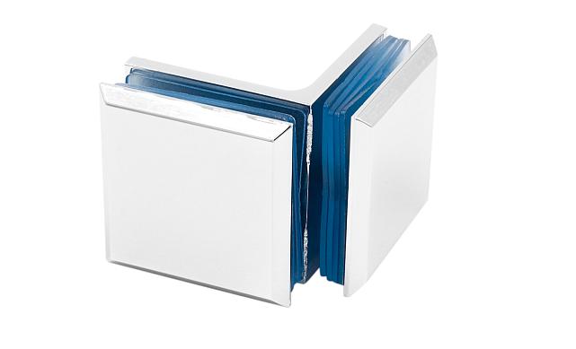 Коннектор для душевой кабины стекло-стекло 90°, 45х45, полированный, t735 PSS 5