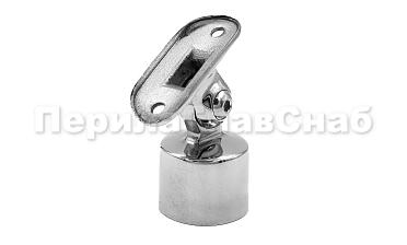 Наконечник наружный на стойку Ø25.4 мм, с регулируемым ложементом под трубу Ø38.1 мм, литой, полированный, нержавеющий AISI 304, k326 купить в Самаре