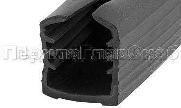 Уплотнитель в поручень с пазом 27х30 для стекла 10 мм, EPDM Фk305 купить в Самаре