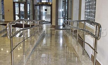 Ограждение пандуса с одним ригелем купить в Самаре